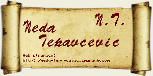 Neda Tepavčević vizit kartica
